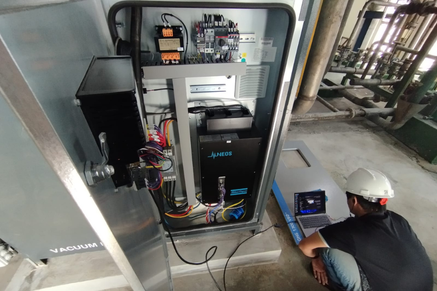 commissioning unit vacuum pump