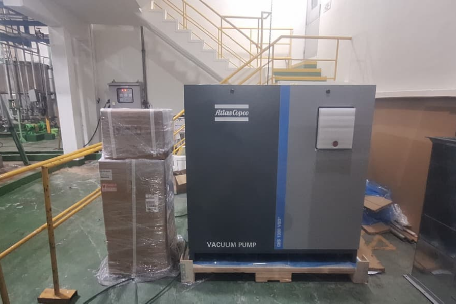 commissioning vacuum pump atlas copco di pt ajinex international